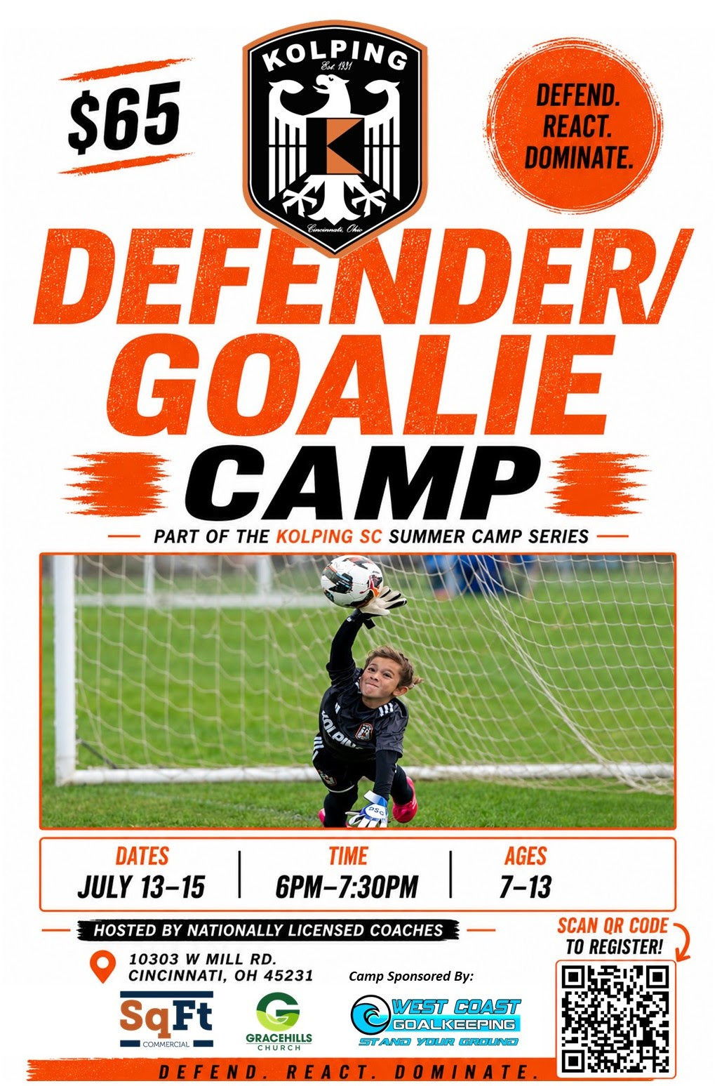 Goalie camp